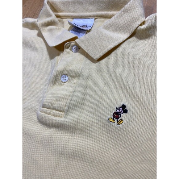 VTG Walt Disney World Polo Shirt Embroidered Mickey Mouse 90s SZ L 24pit2pit - Picture 3 of 8